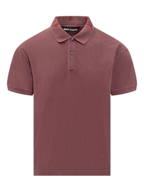 Palm Angels neck logo polo