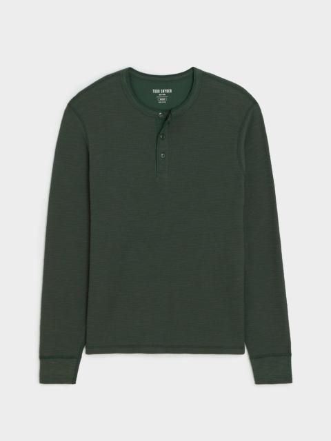 TODD SNYDER Lightweight Mini Waffle Henley