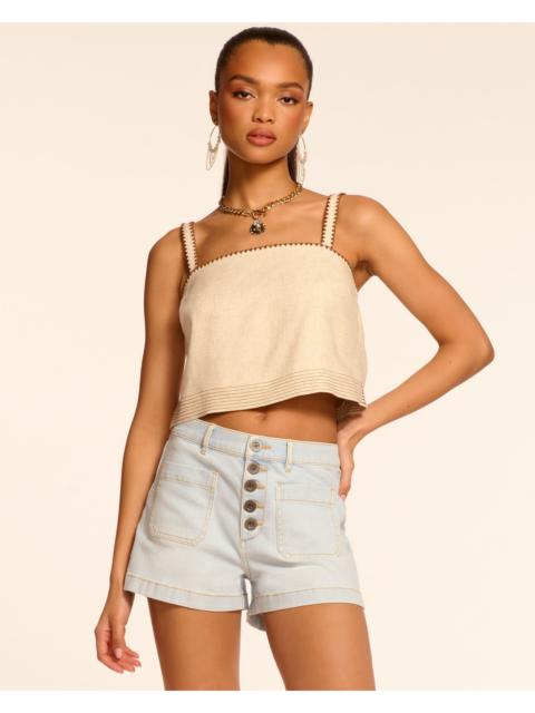 RAMY BROOK Cindy Denim Mini Short