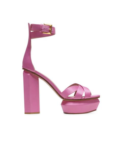 Balmain Ava satin platform sandals
