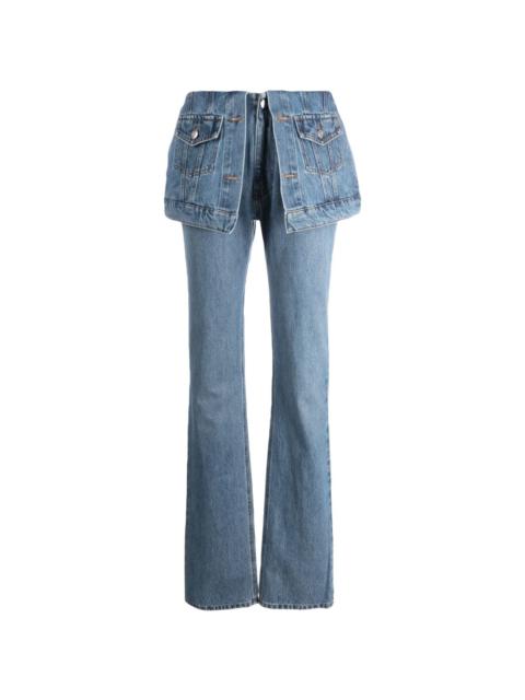 COPERNI layered flared jeans