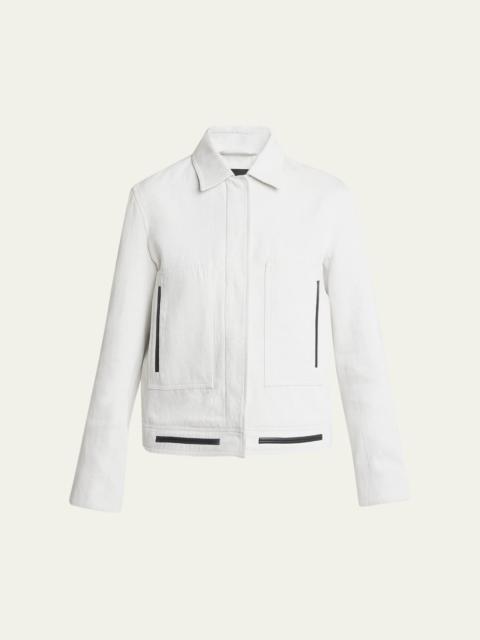 Wiley Leather Trim Suiting Jacket