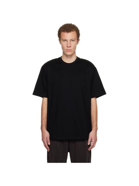 Wooyoungmi Black Embroidered Patch T-shirt