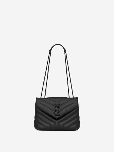 SAINT LAURENT loulou small chain bag in matelassé "y" leather