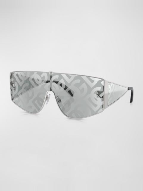 Dolce & Gabbana Men's dg2305 Monogram Metal Shield Sunglasses