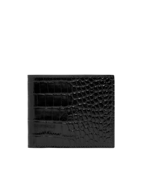 TOM FORD CROC CLASSIC BIFOLD WALLET