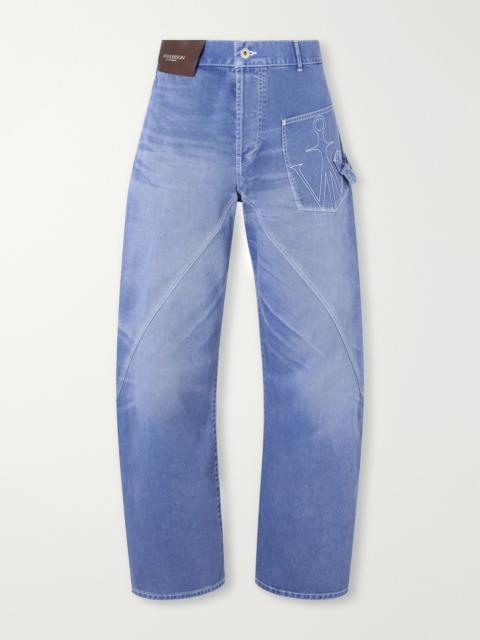 JW Anderson Embroidered Wide-Leg Jeans