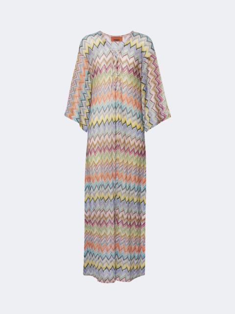 Missoni Zigzag lamé kaftan
