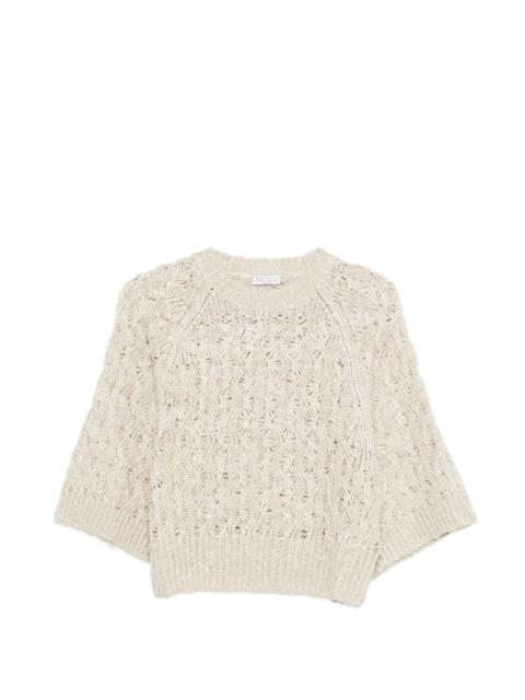 Brunello Cucinelli open-knit sweater