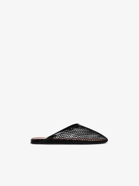 Alaïa FLAT MULES IN FISHNET