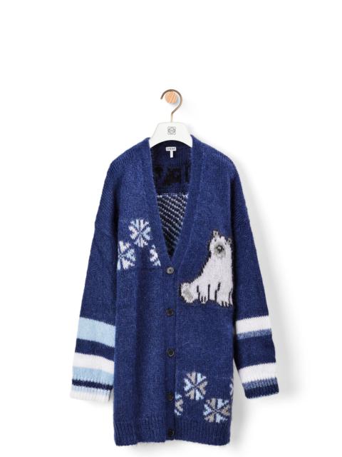 Loewe Oversize bear cardigan in mohair