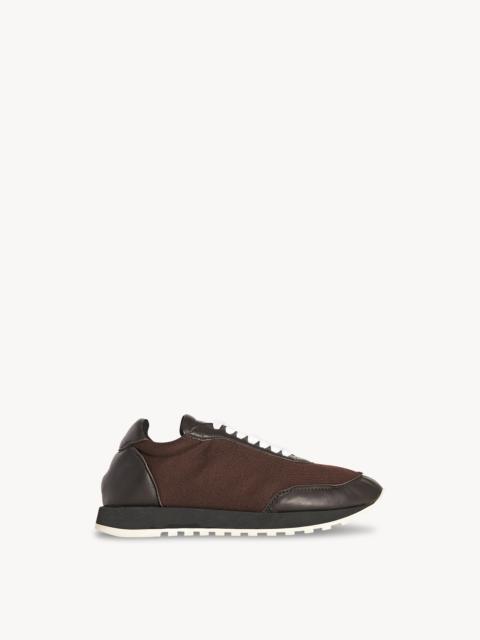 The Row Owen Runner in Leather and Mesh