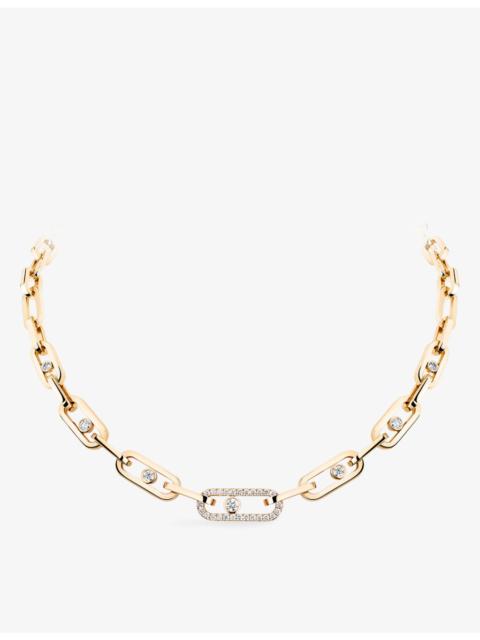 MESSIKA Move Link 18ct gold and 1.10ct diamond necklace
