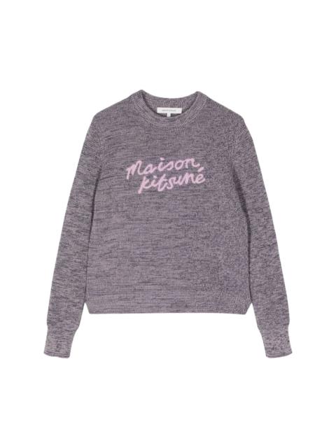 Handwriting logo-embroidered jumper