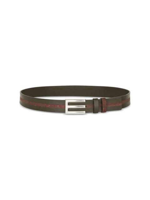 Etro logo-plaque leather belt
