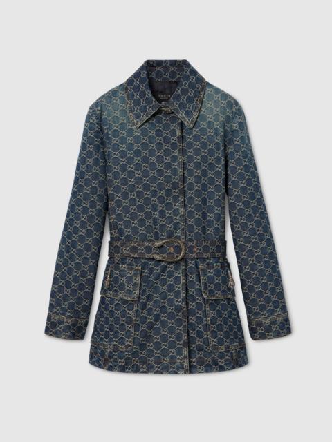 GUCCI GG cotton denim jacquard jacket