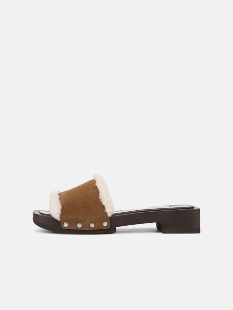Vince Barbara Shearling Slide Sandal