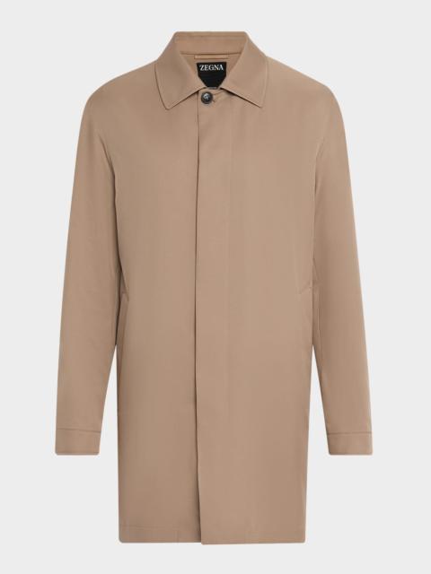 ZEGNA Men's Microfiber Raincoat