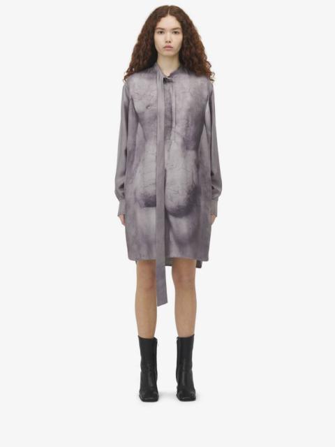 Alexander McQueen Sculpted Bum Mini Shirt Dress