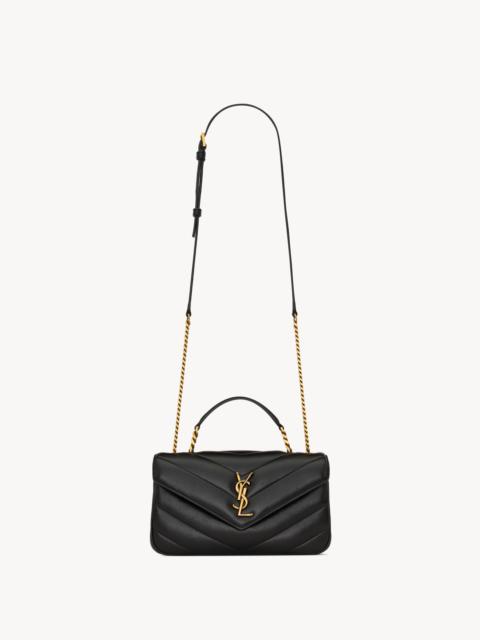 SAINT LAURENT LOULOU TOP-HANDLE IN MATELASSÉ LAMBSKIN