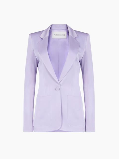 NINA RICCI Crepe Satin Blazer