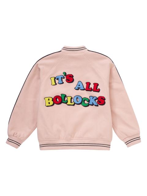 Supreme Supreme Jamie Reid It's All Bollocks Varsity Jacket Dusty Pink