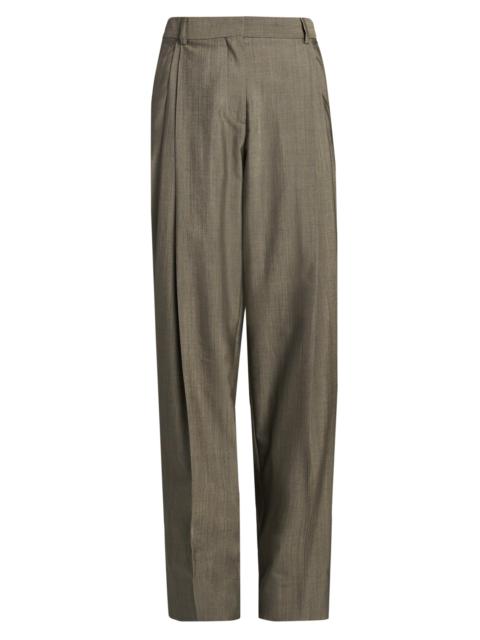Stella McCartney Women's Tropical Tailoring Straight Trousers - Sage Ink