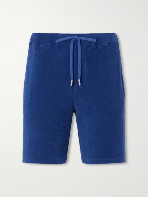 FEDELI Slim-Fit Cotton-Terry Drawstring Shorts