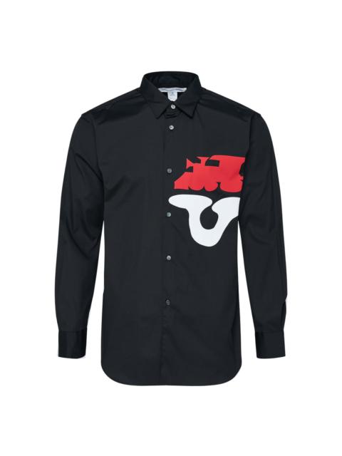 Comme des Garçons SHIRT Graphic Print Long Sleeve Shirt