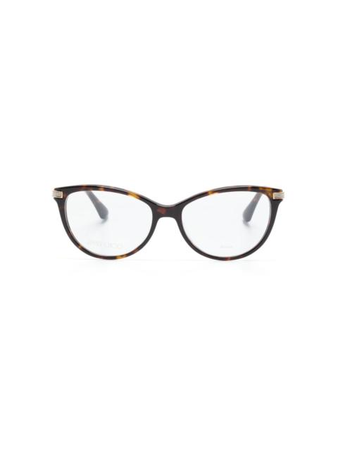 cat-eye tortoiseshell glasses