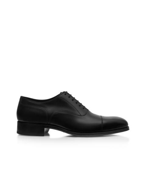 TOM FORD BURNISHED LEATHER CLAYDON LACE UP