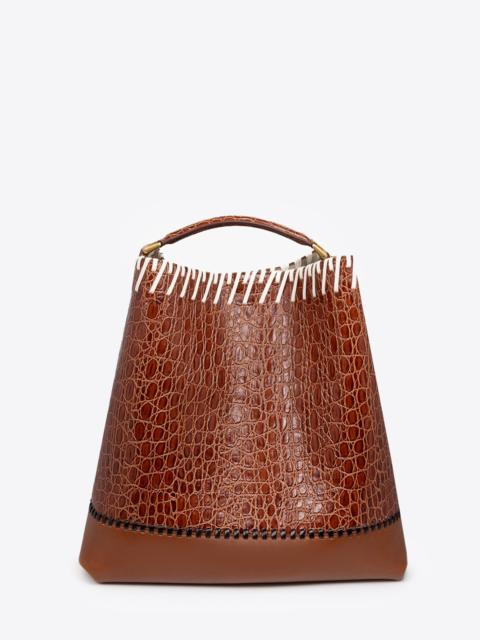 Dries Van Noten LEATHER BUCKET BAG