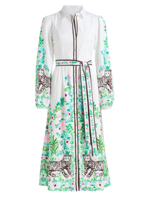 Lilly Pulitzer Women's Luanne Stretch Midi Shirtdress - Resort White Royal