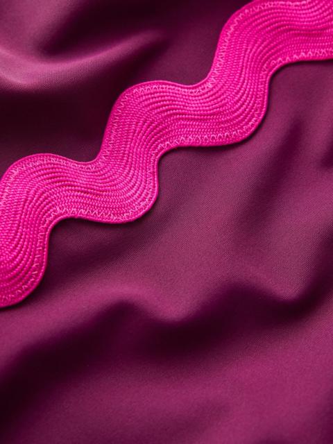 BODEN Giant Rik Rak Swimsuit-Chocberry, Jewel