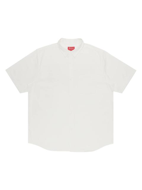 Supreme Croc Patch Short-Sleeve Work Shirt 'White'