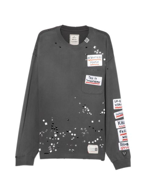 Maison MIHARAYASUHIRO slogan-print T-shirt