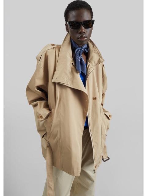The Frankie Shop Virar Short Trench - Beige