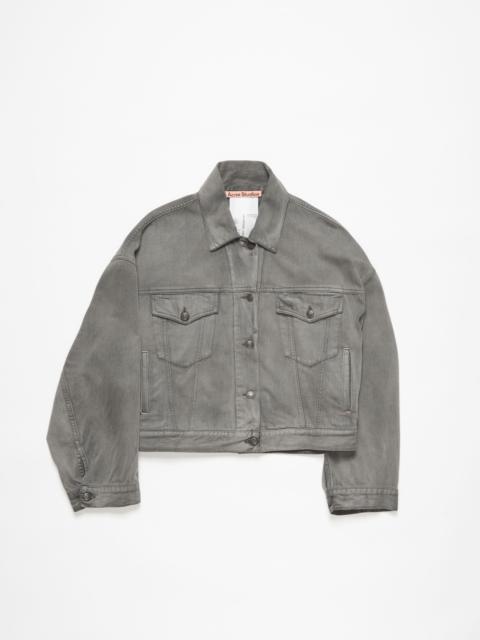 Acne Studios Denim jacket - Relaxed cropped fit - Anthracite grey