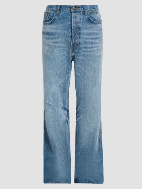 Rhude Men's 90S Traxedo Straight-Leg Jeans - Oasis Indigo