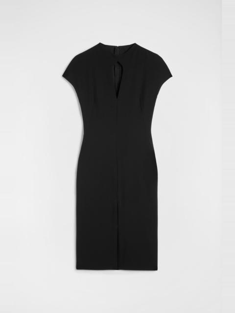 Jil Sander Wool Sablé Crew-Neck Dress