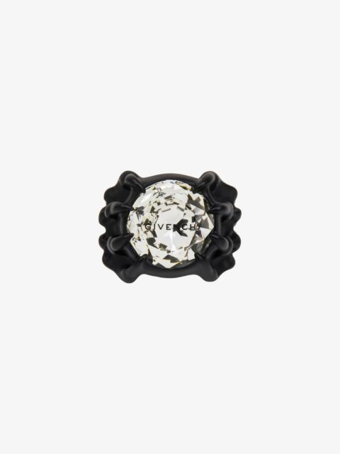 Givenchy G SKULL RING IN ENAMEL WITH CRYSTAL
