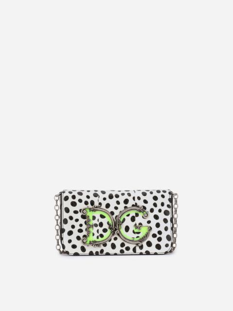 Dolce & Gabbana DG Girls crossbody bag in printed elaphe