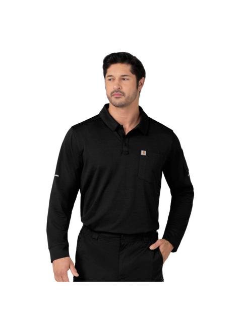 Carhartt Rugged Flex® RSCU Heavyweight Long Sleeve Polo Scrub Top