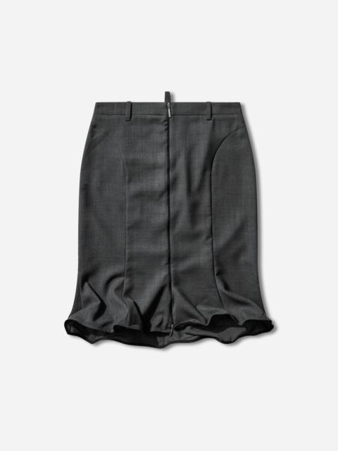 MIISTA Women's Patty Midi Skirt Cement Grey