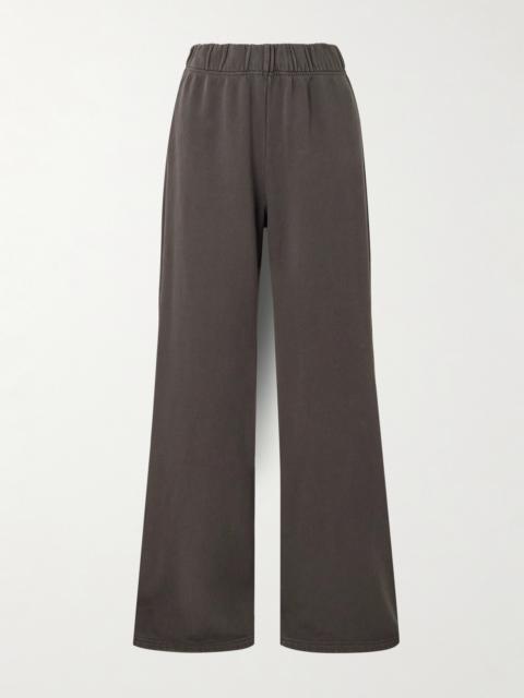 LES TIEN Cotton-jersey Flared Track Pants