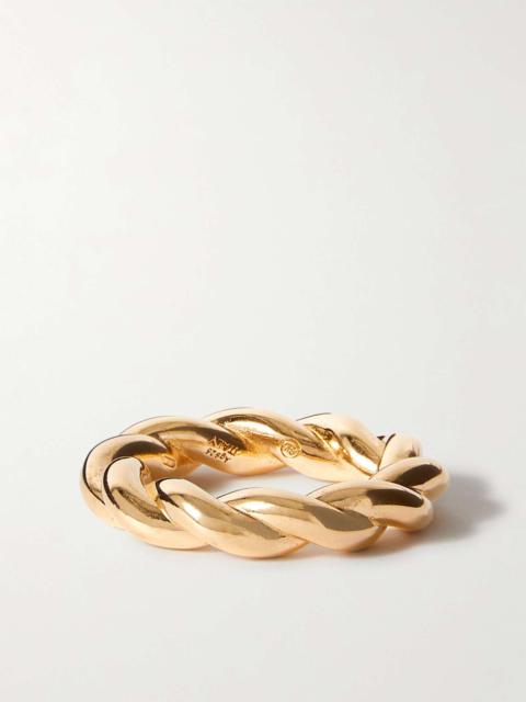Bottega Veneta Twisted Gold-Plated Ring