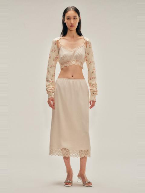 Simone Rocha Tiny Flower Cutout Sleeve Jumper