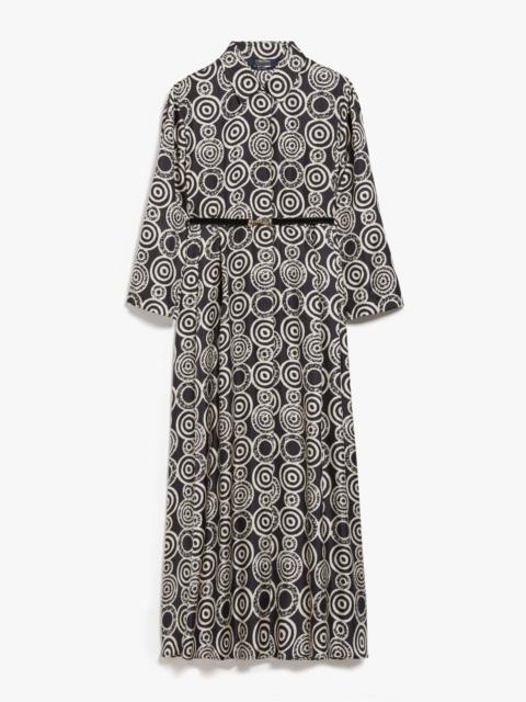 'S Max Mara NADIA Printed silk shirt dress