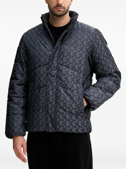 GUESS USA logo-print padded jacket
