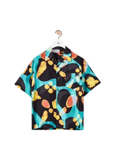 Loewe Shell print bowling shirt in silk